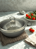Stainless Steel Alpha Wire Handle Karahi Pot or Wok