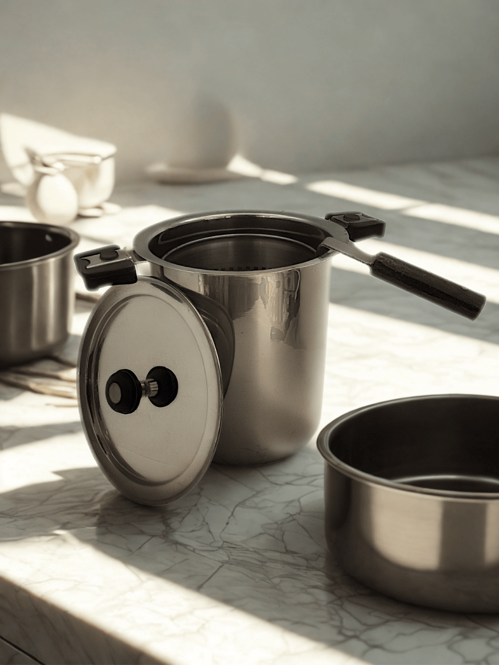 Stainless Steel Alpha Deep Pan with Steamer plate