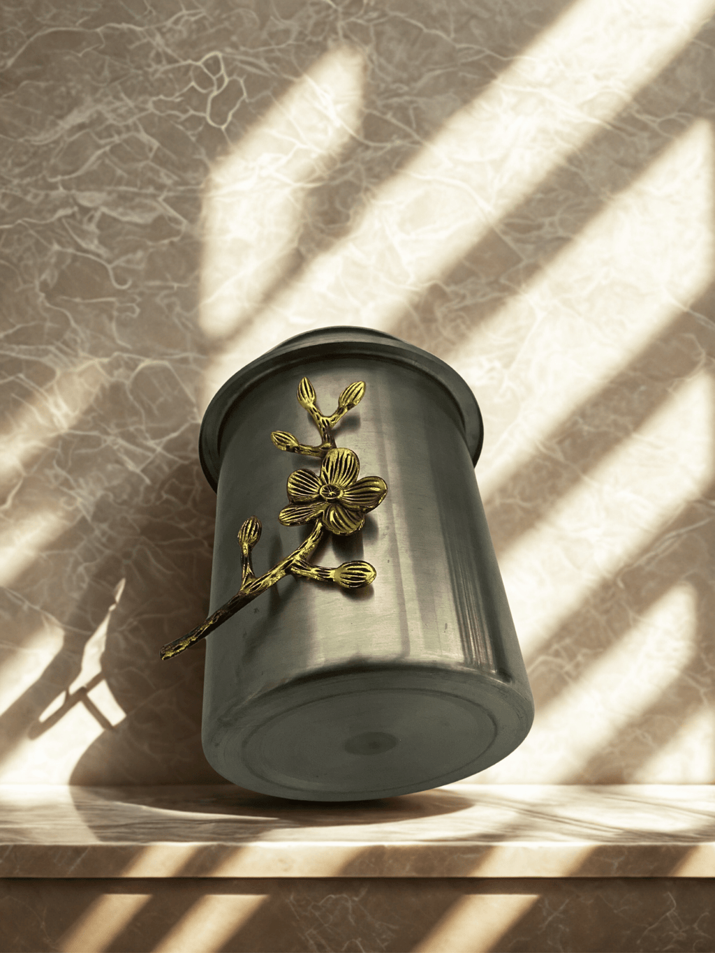 Stainless Steel Jaar Flora Glass Lid Air tight