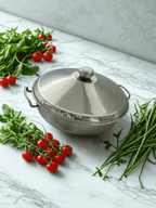 Alpha Stainless Steel Karahi Pot (Steel Lid)