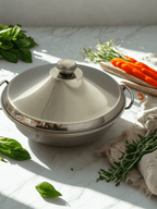 Alpha Stainless Steel Karahi Pot (Steel Lid)