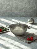 Stainless Steel Alpha Wire Handle Karahi Pot or Wok